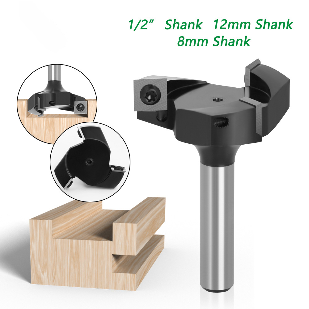 KY 3 Flute Spoilboard Surfacing Router Bits With Inserts