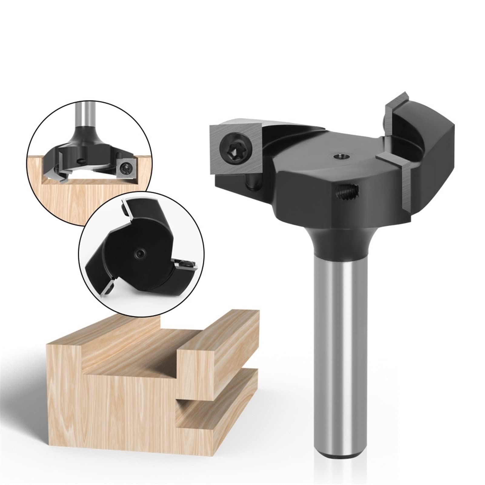 KY 3 Flute Spoilboard Surfacing Router Bits With Inserts