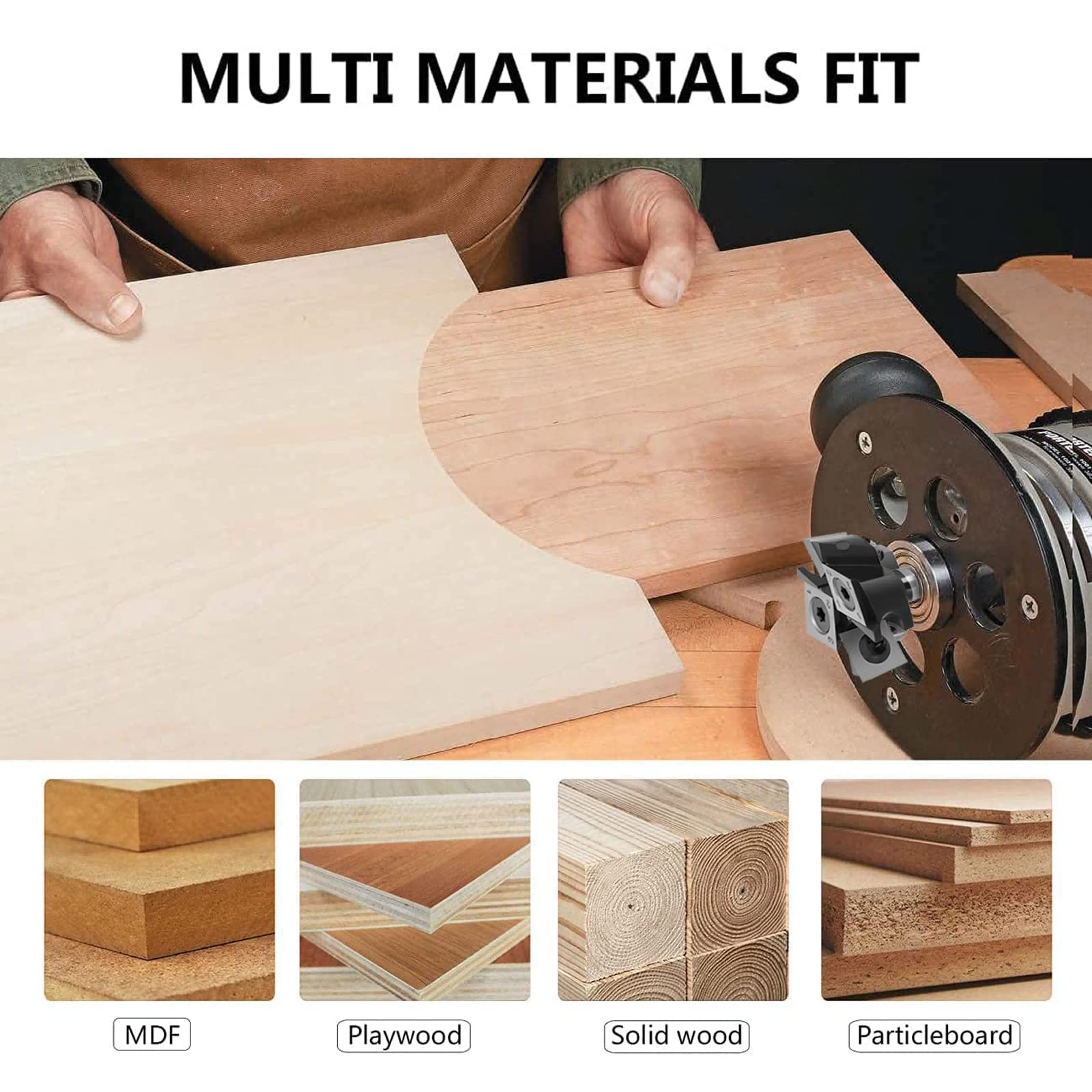 2+2 Flutes Carbide Inserts Slab Flattening Router Bit