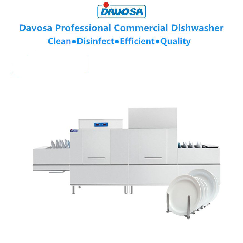 Restaurant Dishwashing Equipment Large Conveyor Belt Integrated