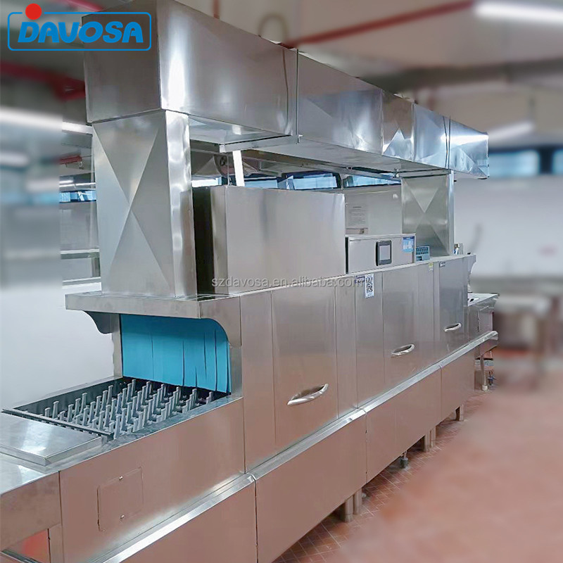 Modular Industrial Dishwashing Machine Large Commercial Kitchen Dish Washing for Restaurant