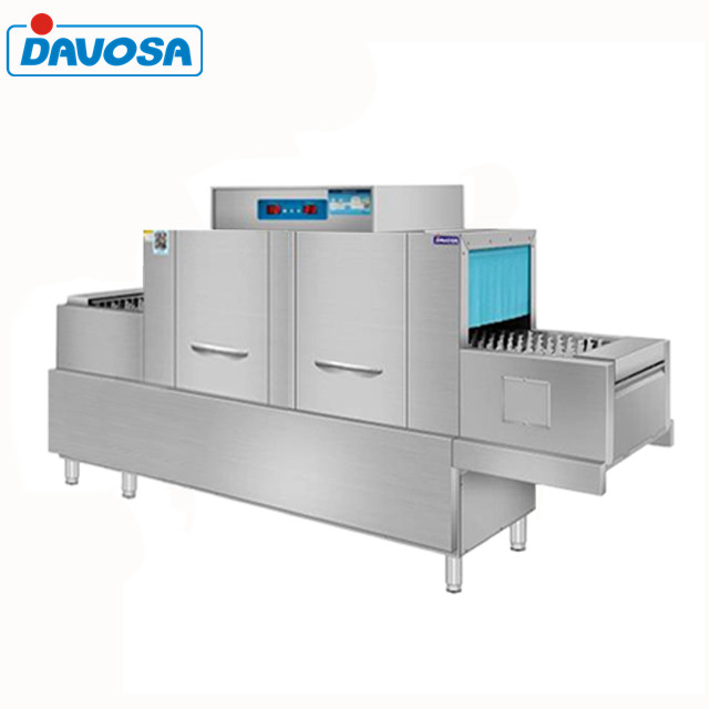 Canteen Hotel Large Automatic Conveyor Belt Dishwashers Machine