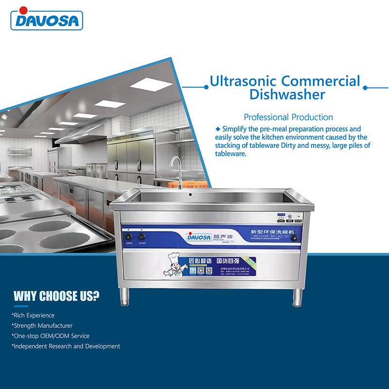 Industrial Automatic Wave Cleaner Ultrasonic Sink Dishwasher