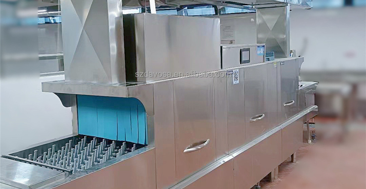 Commercial Conveyor Dishwasher with Dryer