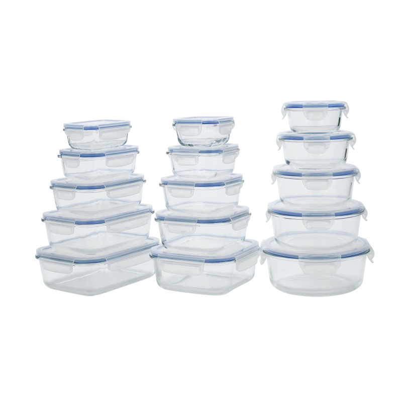 Glass Container with PP Lid Food Storage