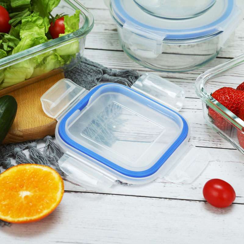 Glass Container with PP Lid Food Storage