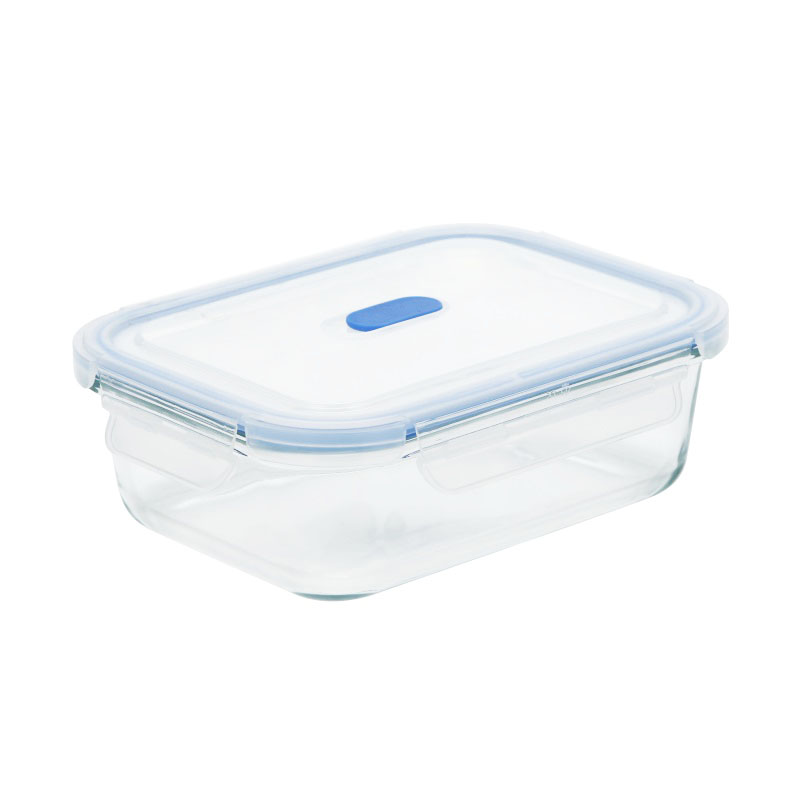 Glass Container with Vented Plastic  lid