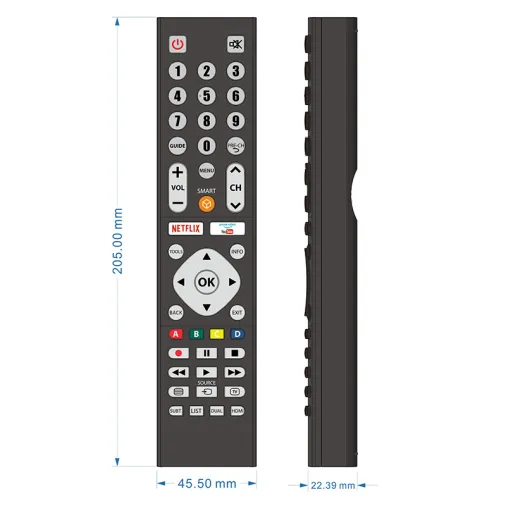 Control remoto de TV LCD, RC-48B