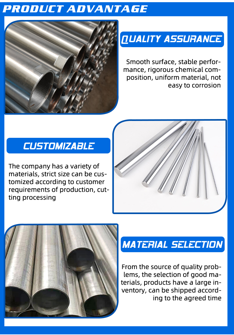 Chrome plated steel tubes  round pipes/tubes