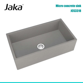 Large and Deep Farmhouse Apron Front Concrete Kitchen Sink for Undermount Installation JCS3318