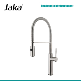 Semi-professional kitchen  faucet with two-function sprayhead