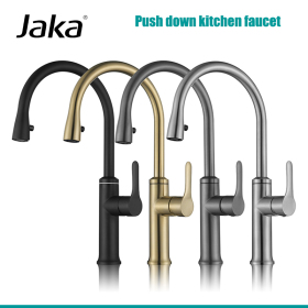 Multifunctional pull-down kitchen sink faucet