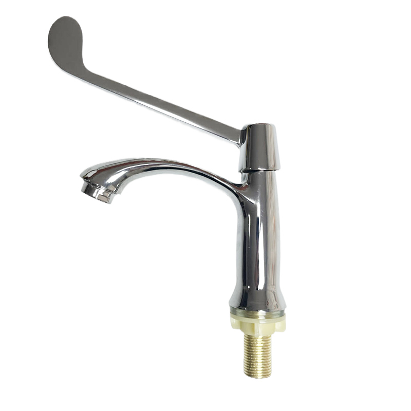 Mango Para Grifo De Baño - Metal Plateado/Dorado, 67x73.4 Mm, Para Grifos De Agua Fría, Fácil Instalación