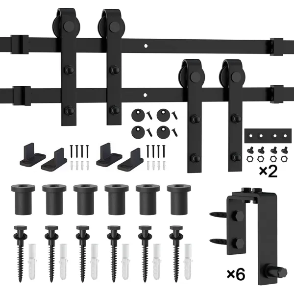 Bypass Barn Door Hardware Ceiling Mount