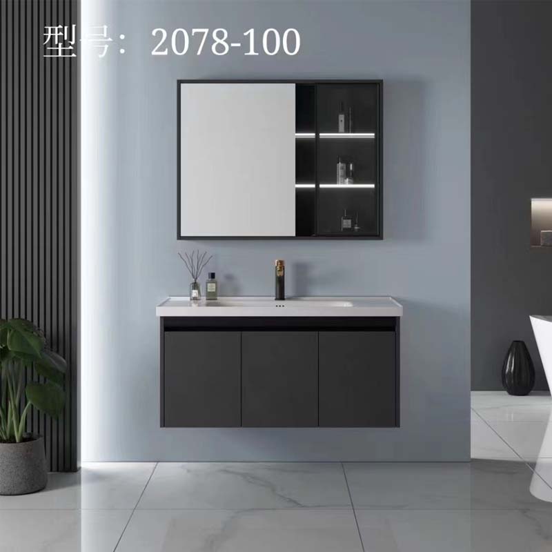Wholesale Wall Mounted Bathroom Vanities Counter Top Ceramic Basin Bathroom  Vanity Cabinet - China MDF PVC Solidwood Plywood, Bathroom Vanity