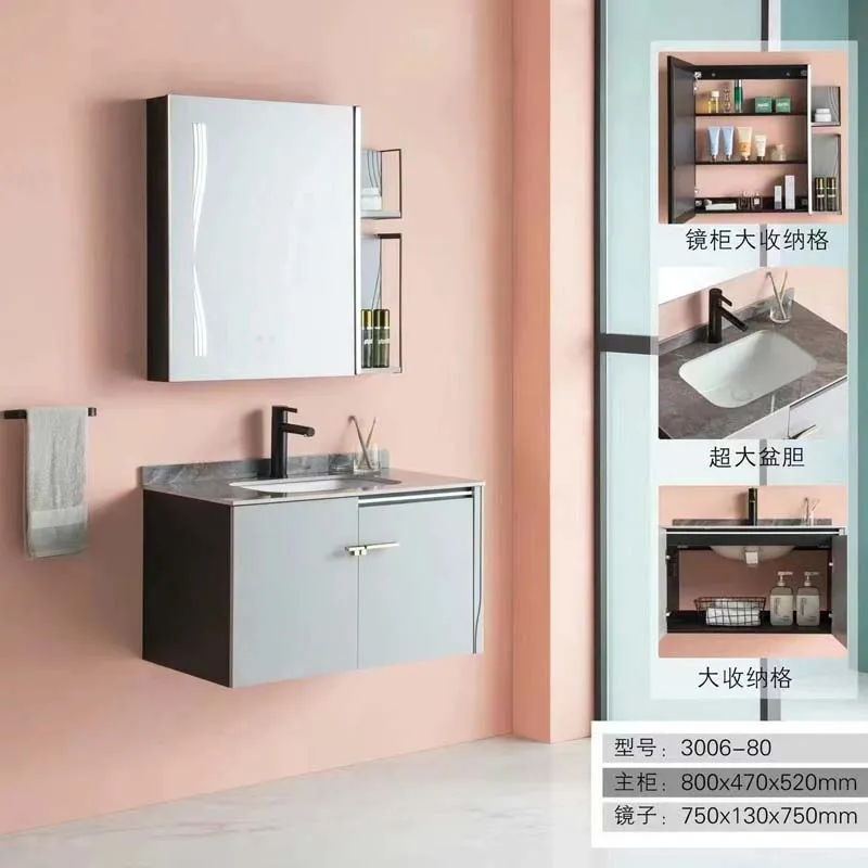Wholesale Wall Mounted Bathroom Vanities Counter Top Ceramic Basin Bathroom  Vanity Cabinet - China MDF PVC Solidwood Plywood, Bathroom Vanity