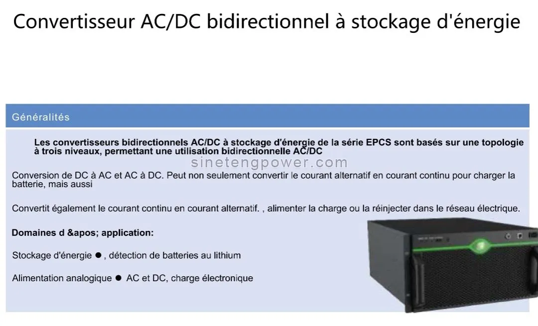 Module de stockage d'énergie BESS AC DC