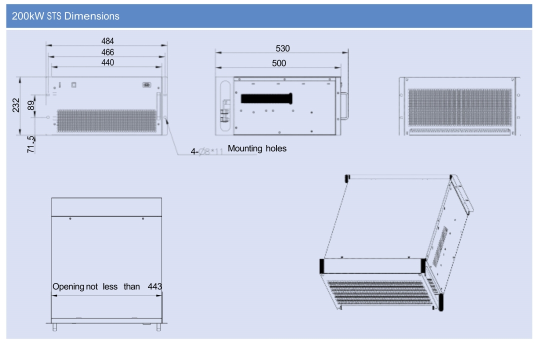 ESS Module Static transformer switch STS