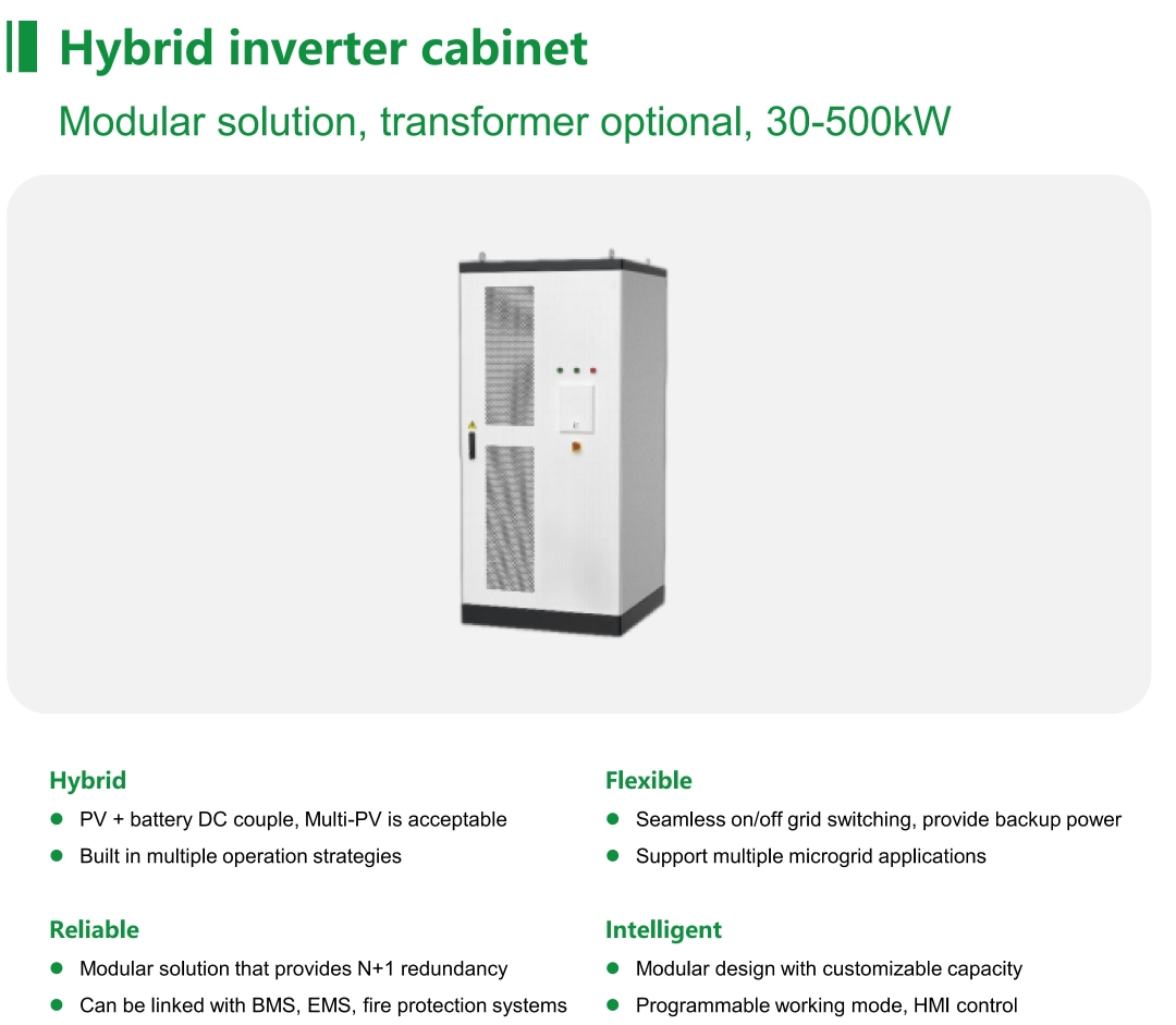 Hybrid inverter cabinet