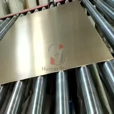 Gold Color Stainless Steel Sheet 304 Mirror Finished