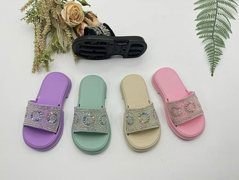 color diamond slippers