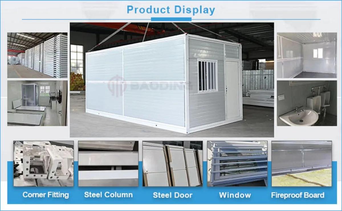 foldable homes 20ft office folding container house