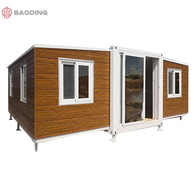 20ft expandable container house with integrated bathroom at KFC door