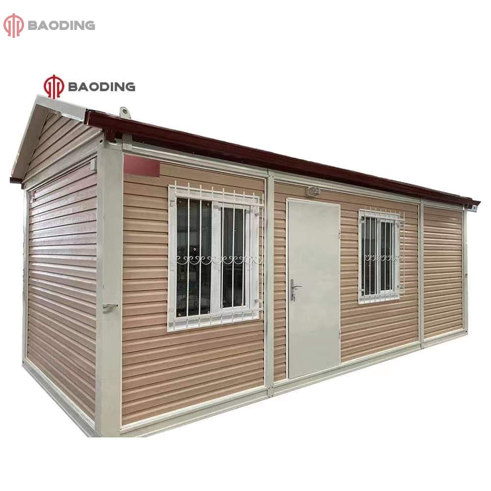 20foot expandable container house with integrated bathroom