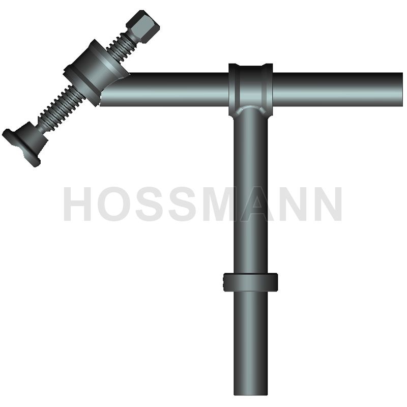 45° screw clamp (with external hex head)