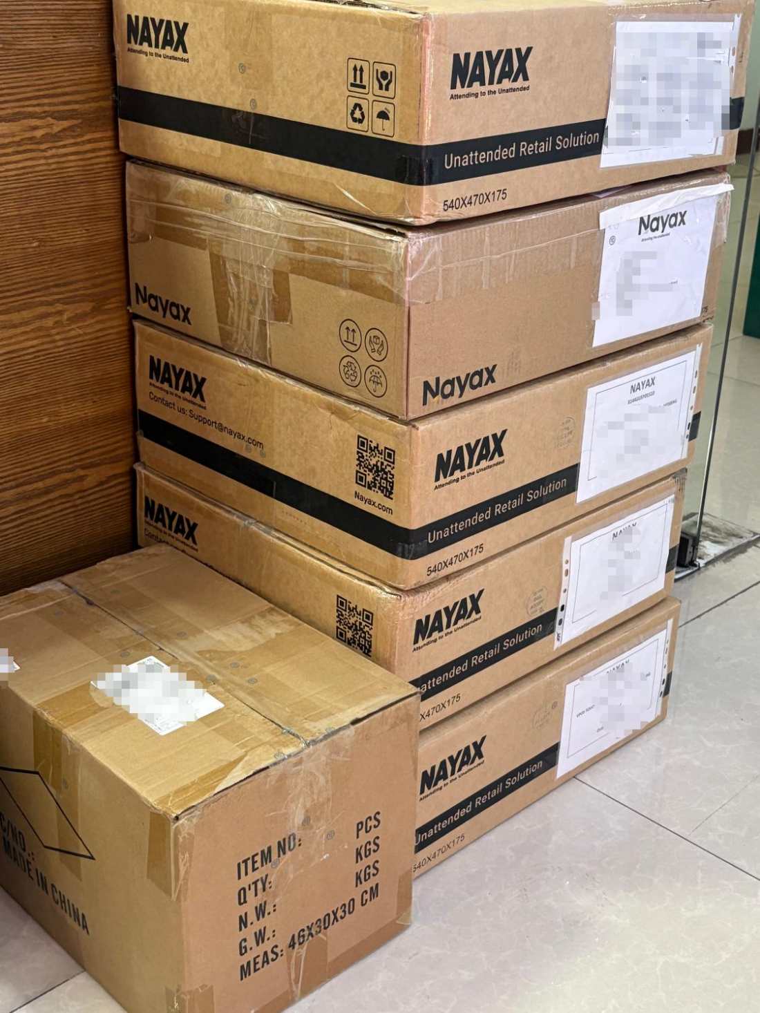 A large number of Nayax card readers for sale.