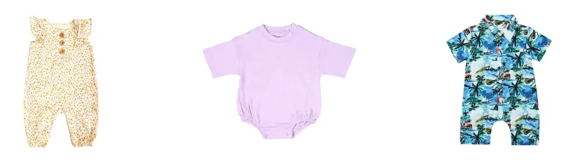 Baby Girl Bubble Rompers