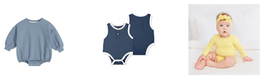 Baby Pjs $5.00 Short Sleeve Ruffled Solid Bodysuit Newborn Onesies Unisex 12 Months