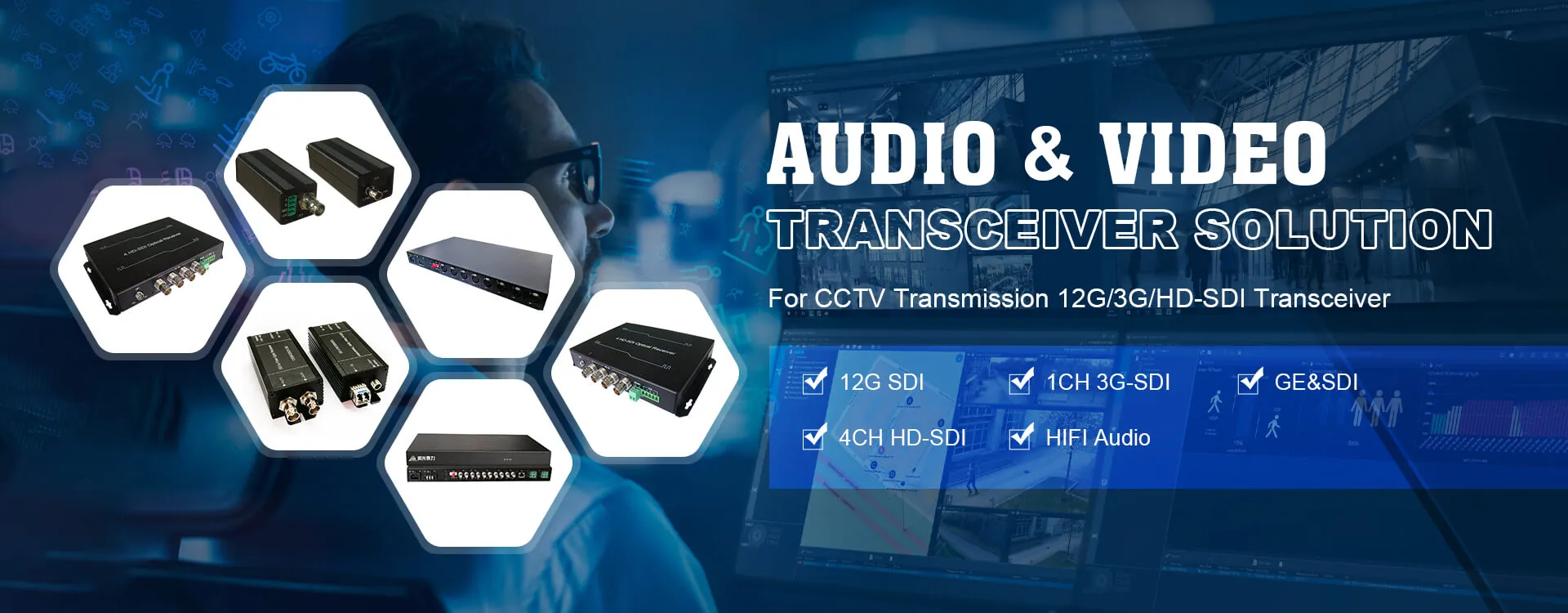 Transceptor de audio y vídeo