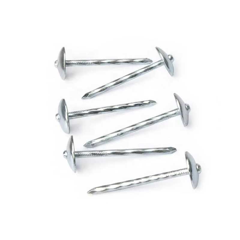 Corrugated nail color steel tile nail,umbrella nail,shingle nails