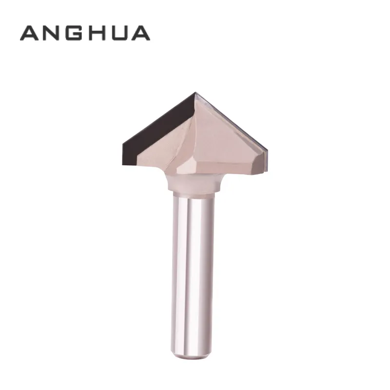 Diamond-Tipped V120 V-Groove Router Bit