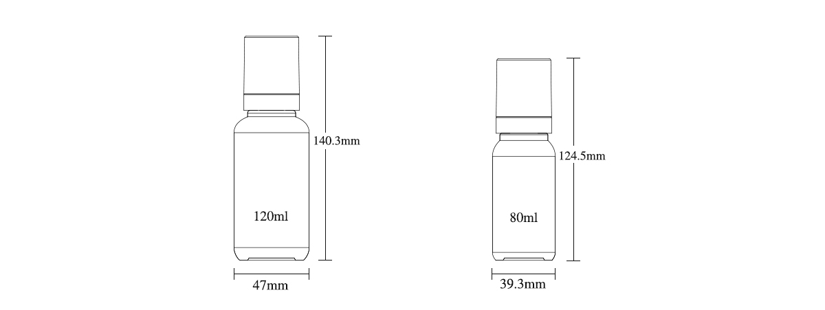 JJC023 Eco-Friendly PET Round Shoulder Lotion Bottle