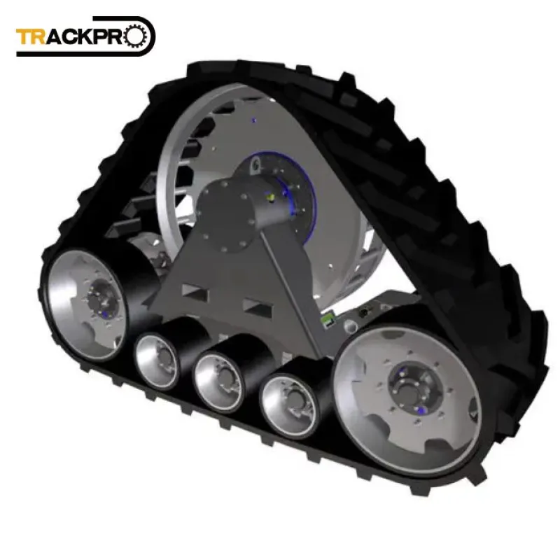 Triangular Track Tank Agri-Soil-Friendly Triangular Rubber Tracked Chassis