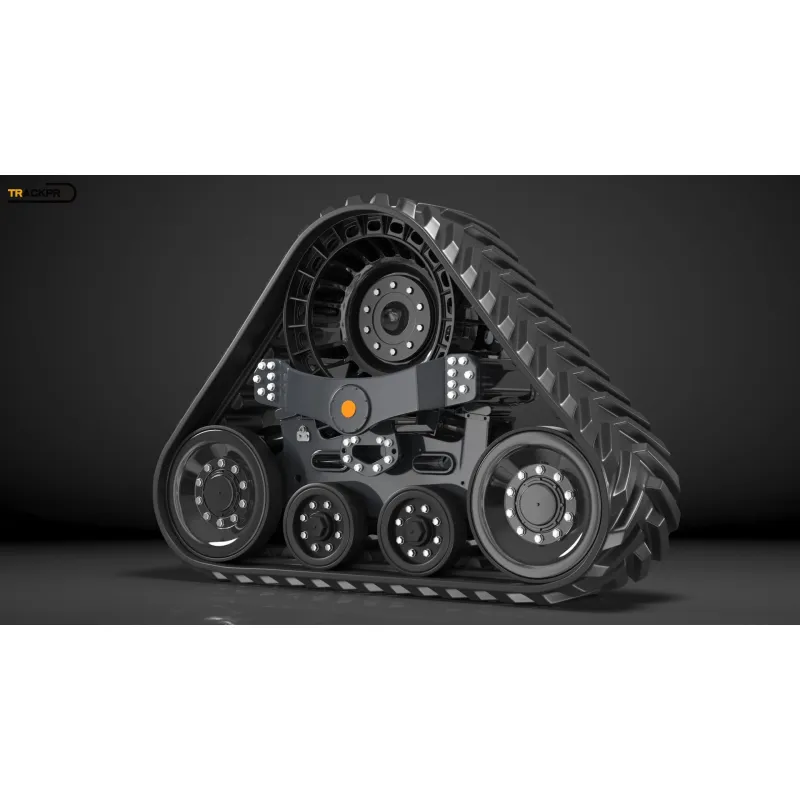 Triangular Rubber Tracked Chassis used in agricultural harvesters