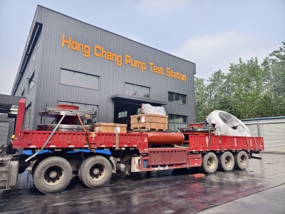 Hongchang pump company successfully delivered large spare parts