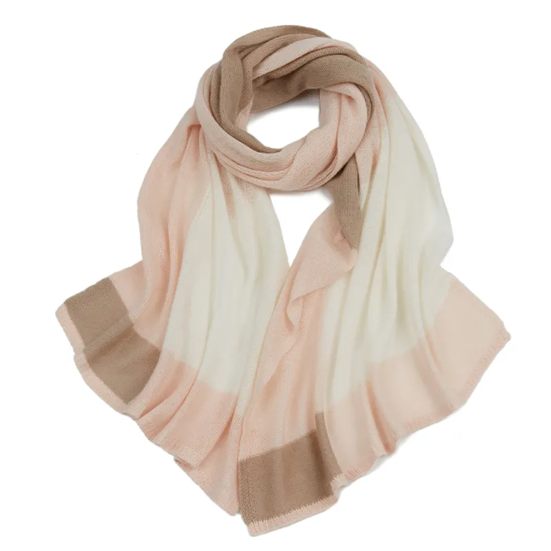 Cashmere Colorblock shawl