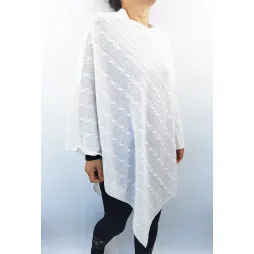 Cable knit Poncho