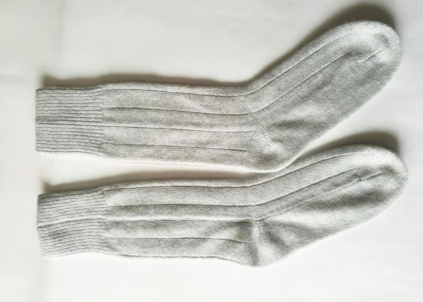 Men’s Cashmere Block Stripe Rib Socks – Cosy Cashmere Company