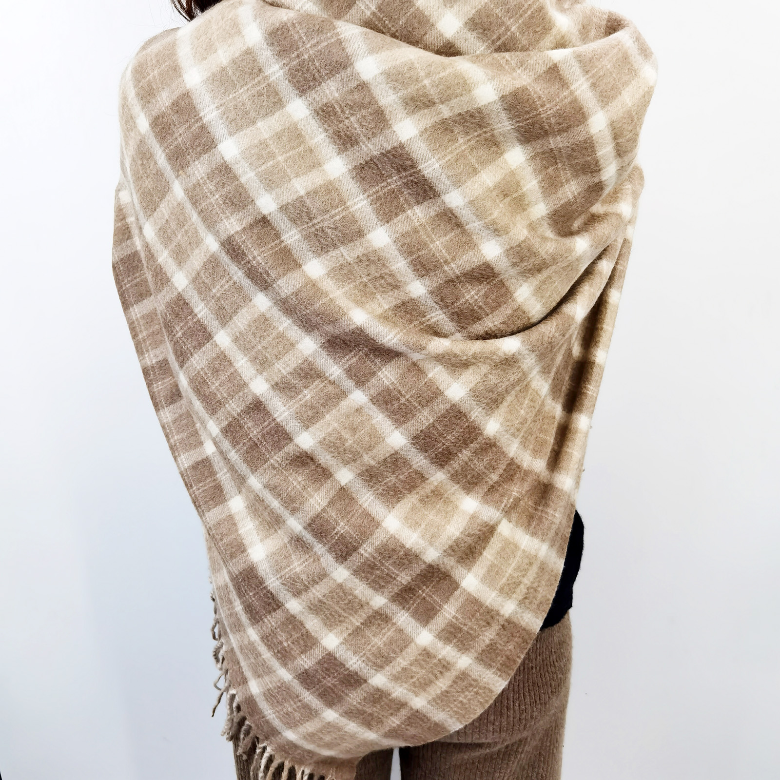 Cashmere plaid blanket