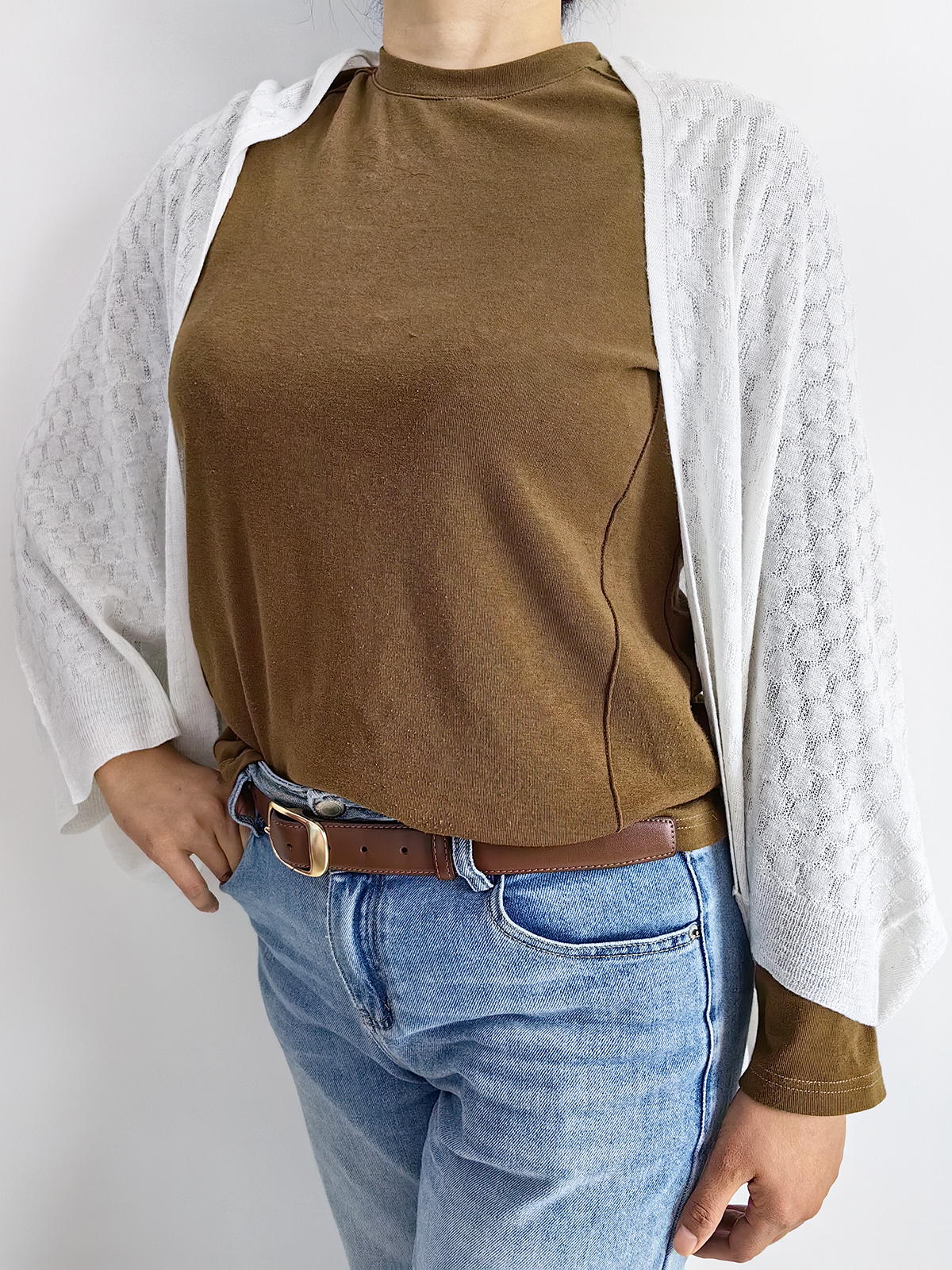 Women's Cashmere BOLO knit Cocoon