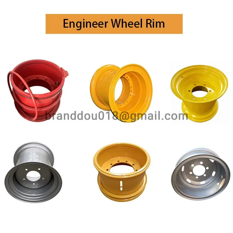 Factory custom engineering steel wheels rims 22.0/3.0-25 for 26.5-25 tyre