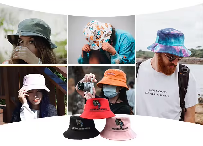 {custom bucket hats}