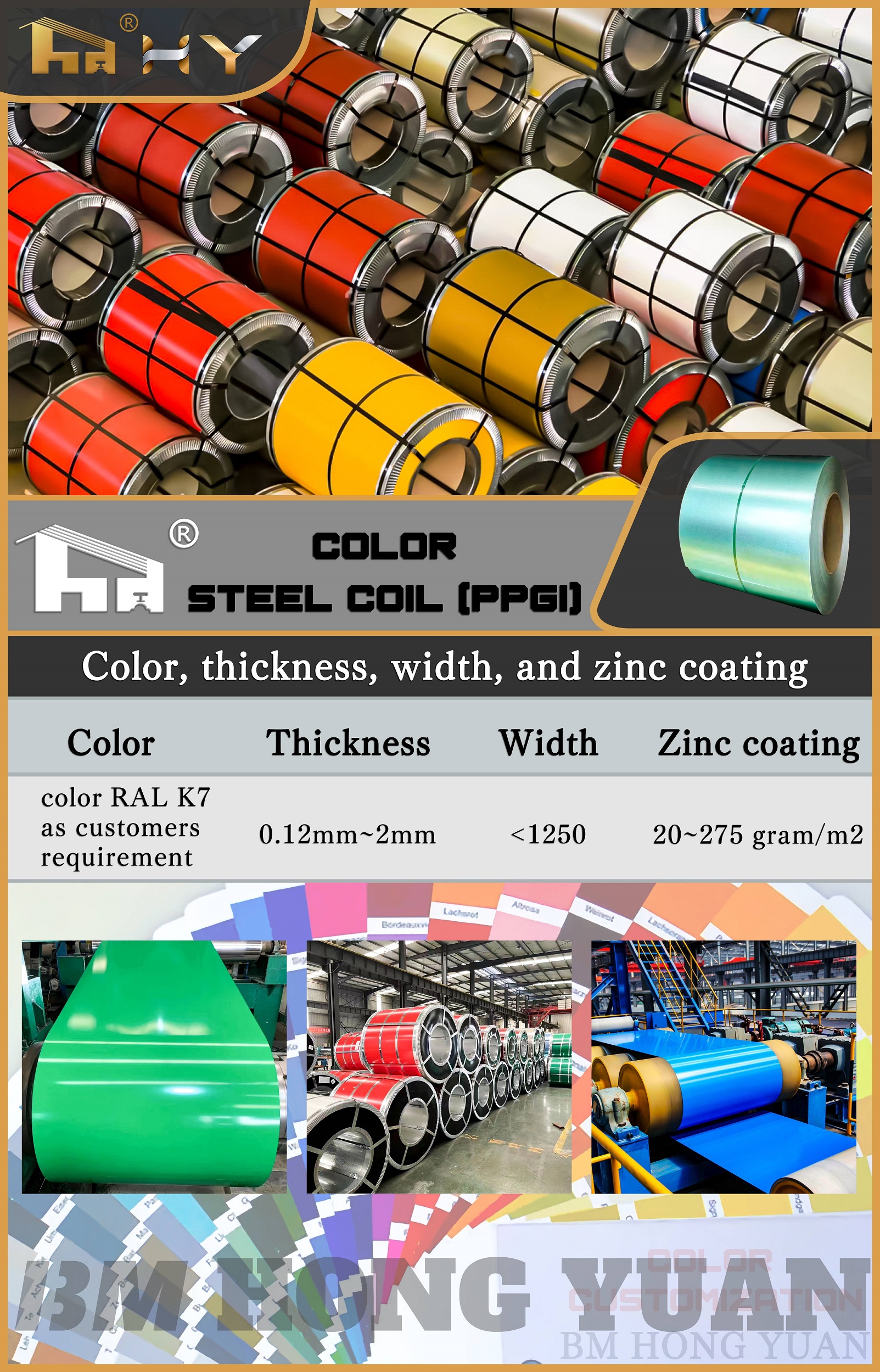 COLOR STEEL COIL (PPGI)