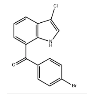 Methanone, (4-broMophenyl)(3-chloro-1H-indol-7-yl)- CAS：	91714-51-1