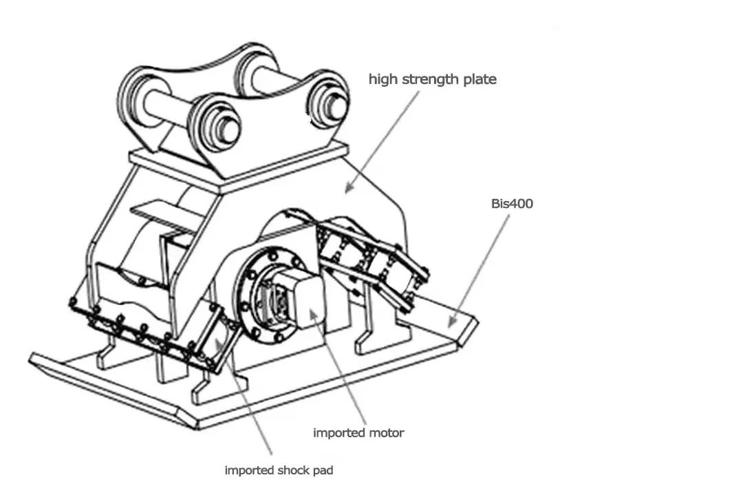 Hydraulic Soil Compactor Vibration Plate Compactor