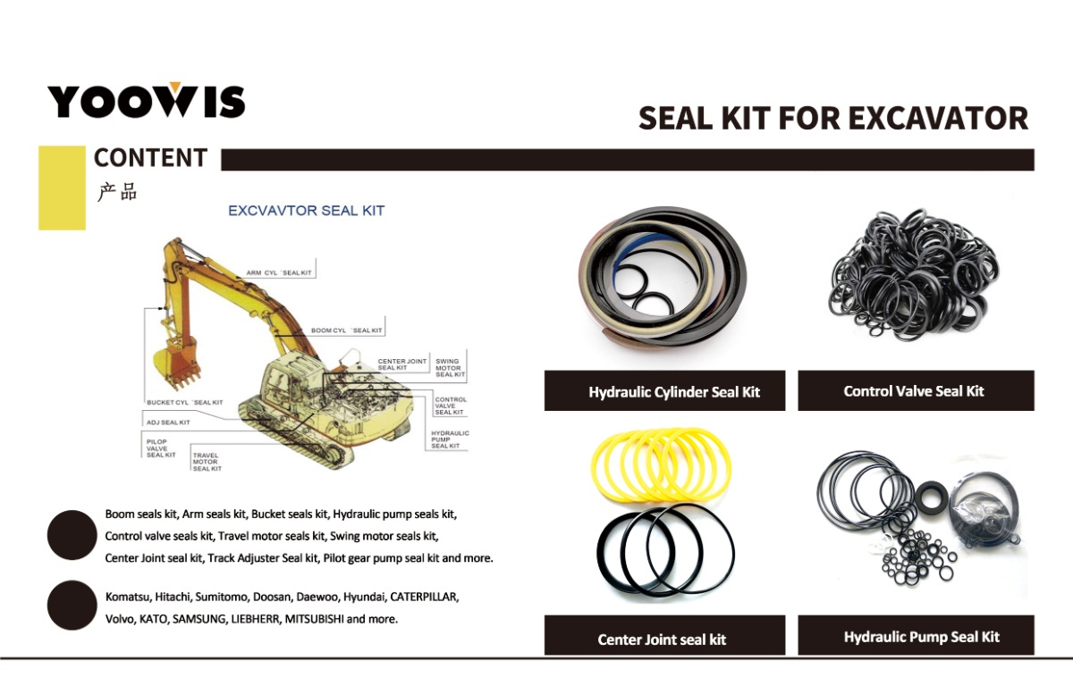 31Y1-30111 Arm Cylinder Seal Kit Excavator Hyundai R305LC-7 R300LC-7 R300LC-9